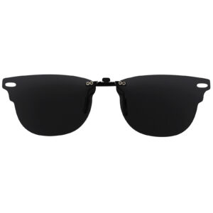 Custom Polarized Clip on Sunglasses For RayBan CLUBMASTER RB5154 (RX5154) 51x21 (Black Color Lenses)